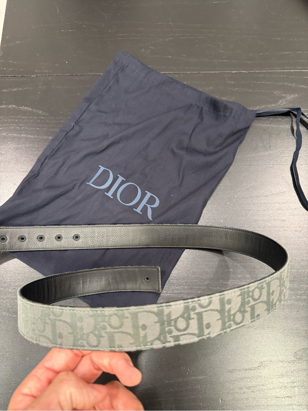 Men’s Dior reversible  belt 95/38 brand new with tag and dust bag but no box